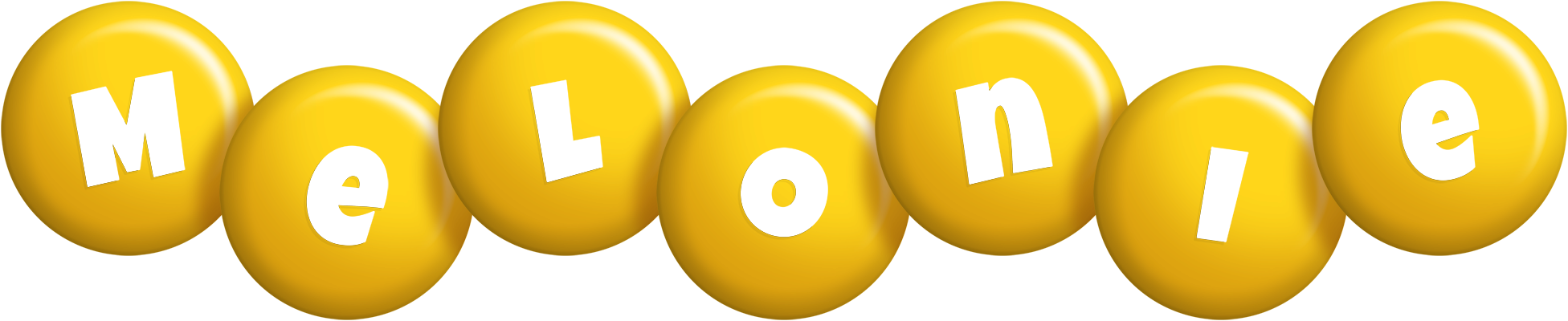 Melonie candy-yellow logo
