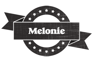 Melonie grunge logo