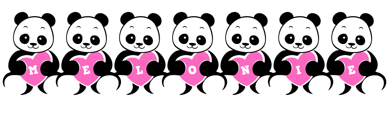 Melonie love-panda logo