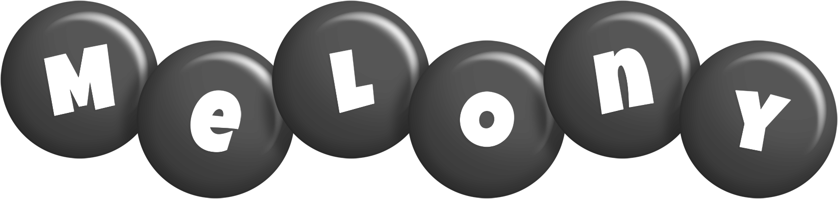 Melony candy-black logo