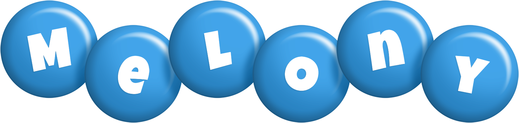 Melony candy-blue logo