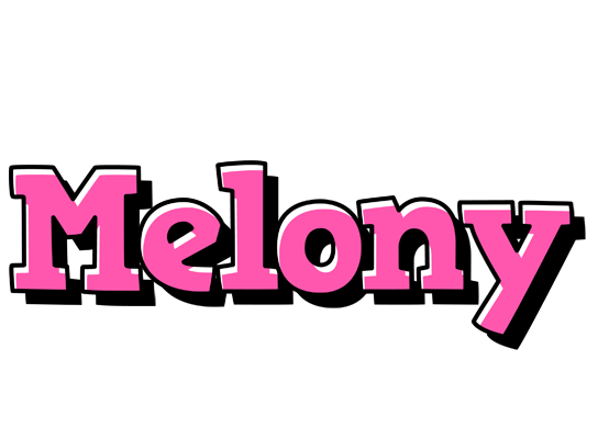 Melony girlish logo
