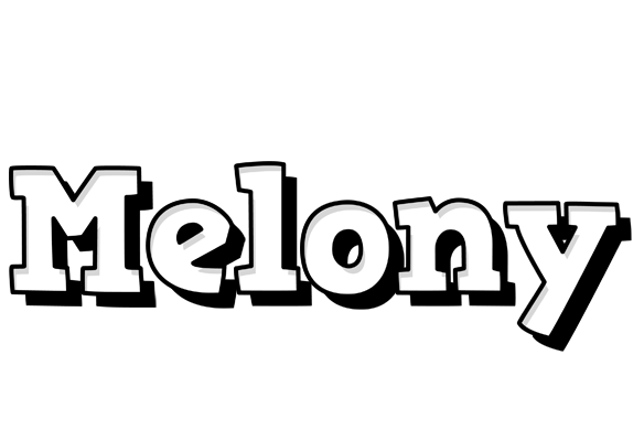 Melony snowing logo