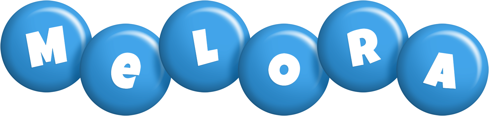 Melora candy-blue logo
