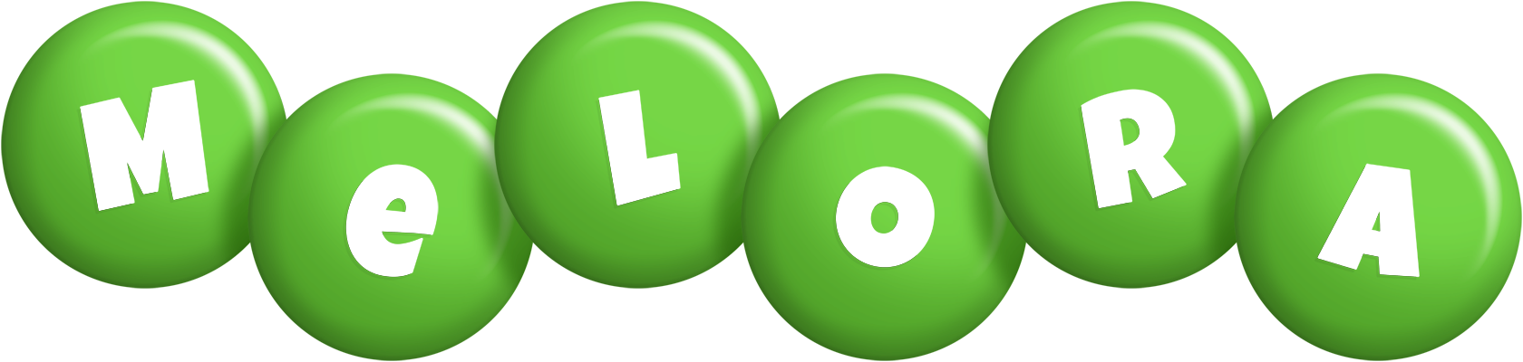 Melora candy-green logo