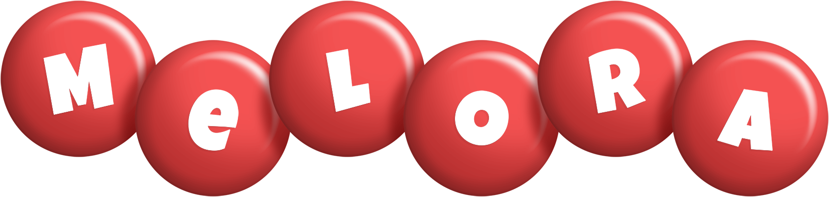 Melora candy-red logo