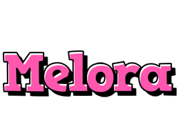 Melora girlish logo