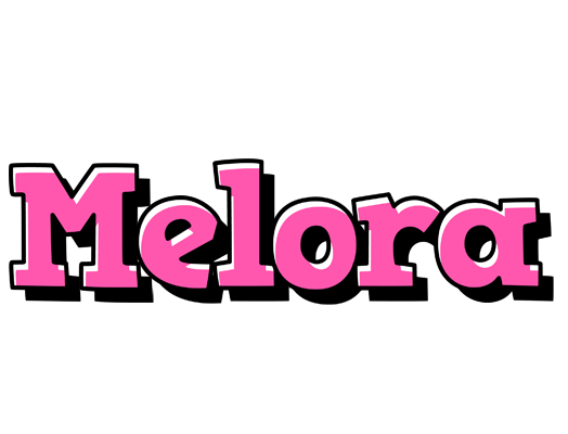 Melora girlish logo