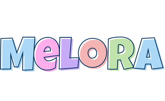 Melora pastel logo
