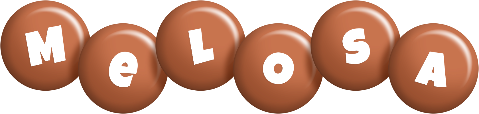 Melosa candy-brown logo