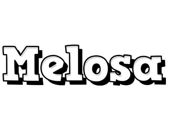 Melosa snowing logo