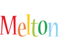 Melton birthday logo