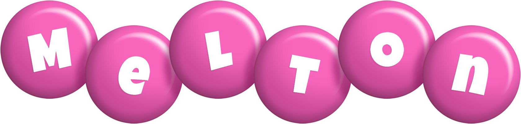 Melton candy-pink logo