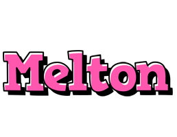 Melton girlish logo