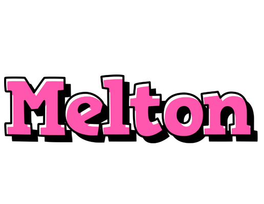 Melton girlish logo