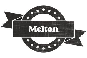 Melton grunge logo