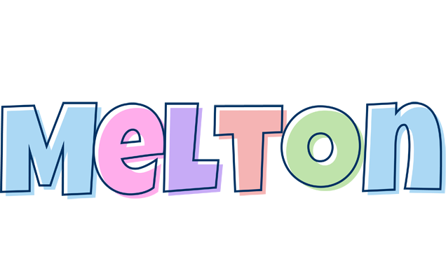 Melton pastel logo