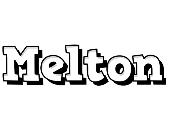 Melton snowing logo