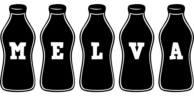 Melva bottle logo