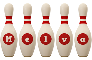 Melva bowling-pin logo