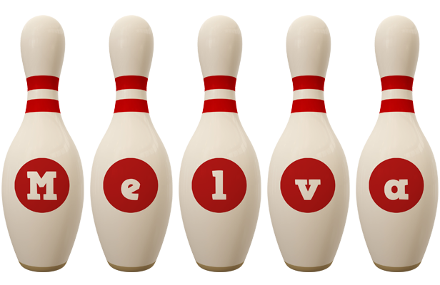 Melva bowling-pin logo