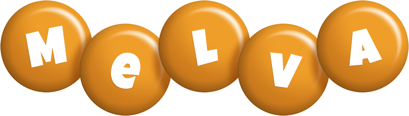 Melva candy-orange logo