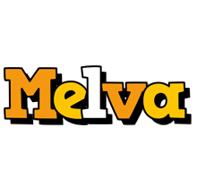 Melva cartoon logo