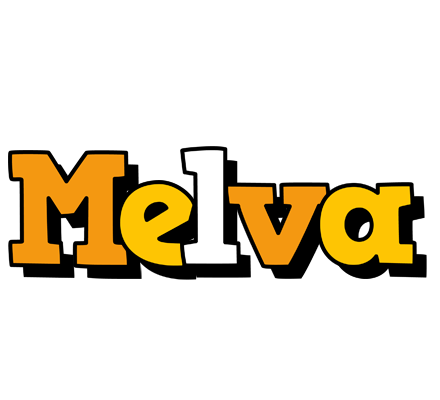 Melva cartoon logo