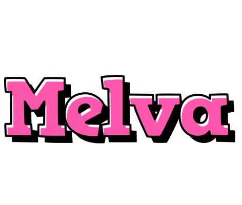 Melva girlish logo