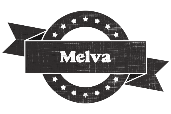 Melva grunge logo
