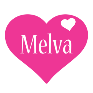 Melva love-heart logo