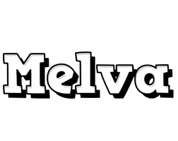 Melva snowing logo