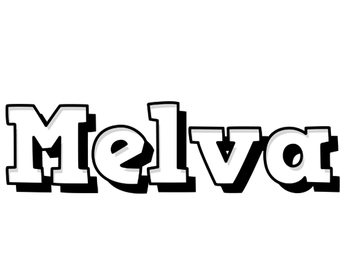 Melva snowing logo