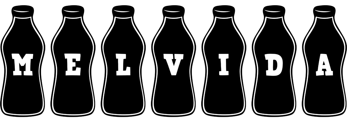 Melvida bottle logo
