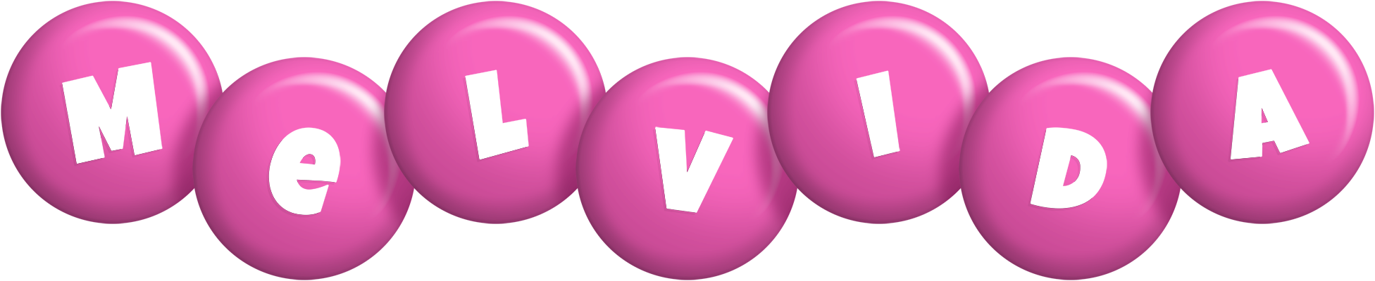 Melvida candy-pink logo