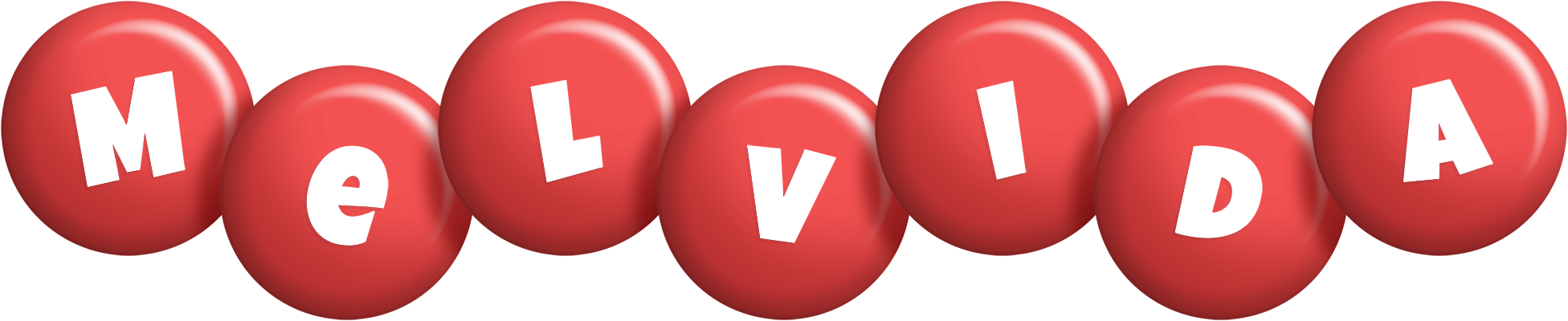 Melvida candy-red logo