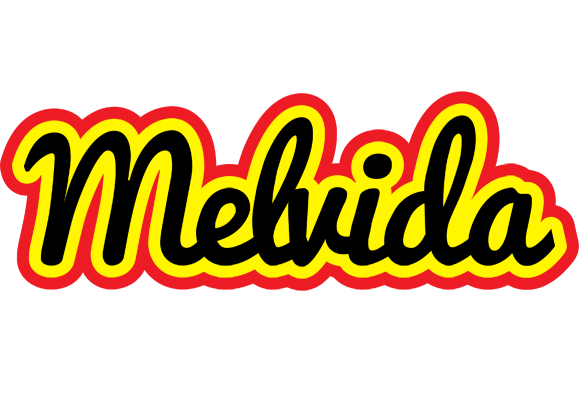 Melvida flaming logo
