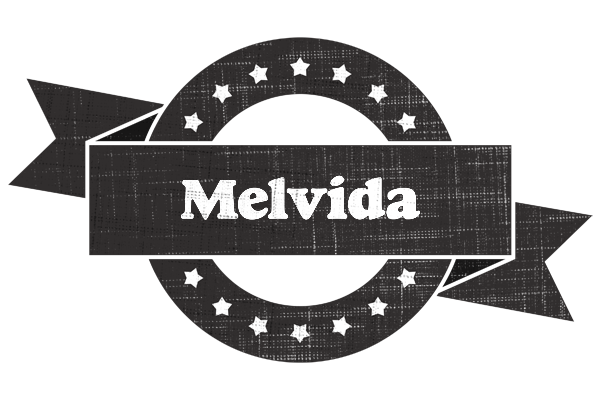 Melvida grunge logo