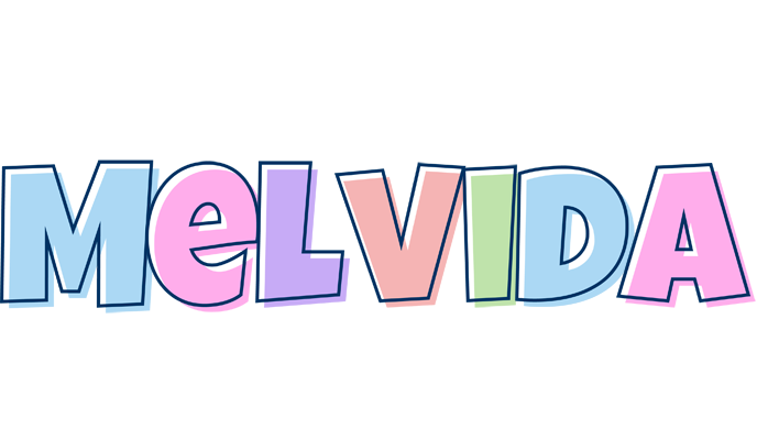 Melvida pastel logo