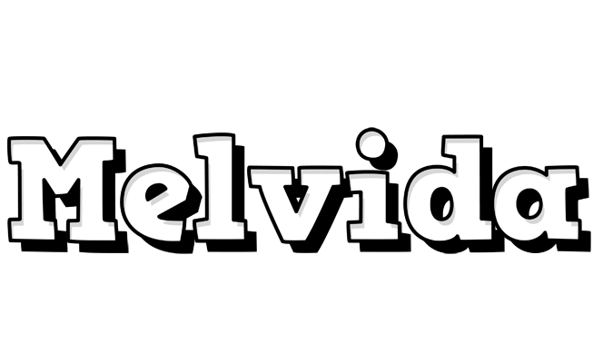 Melvida snowing logo