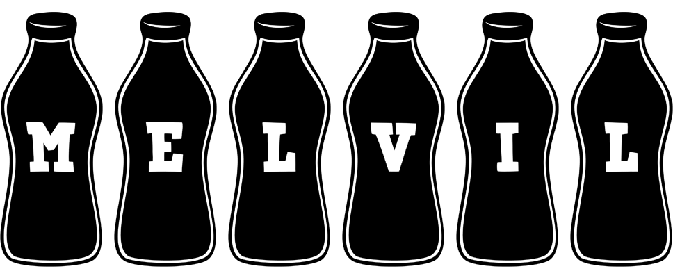 Melvil bottle logo