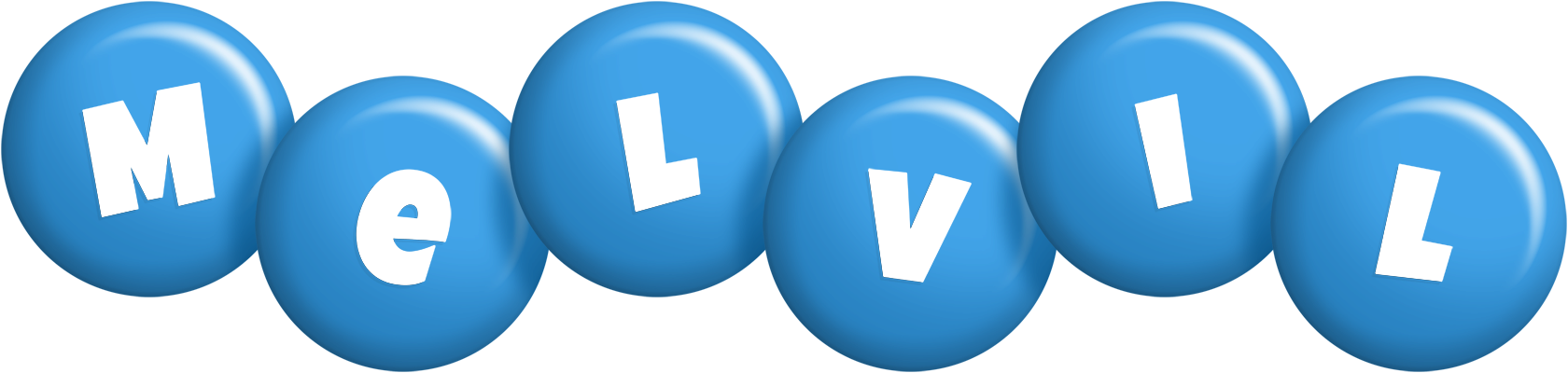 Melvil candy-blue logo