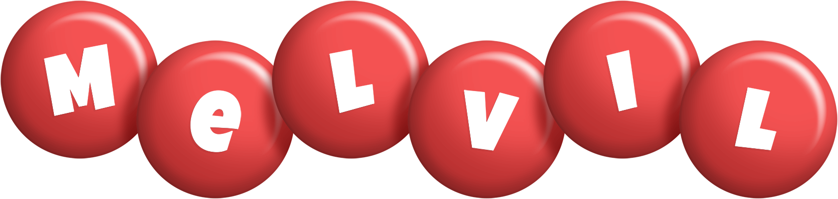 Melvil candy-red logo