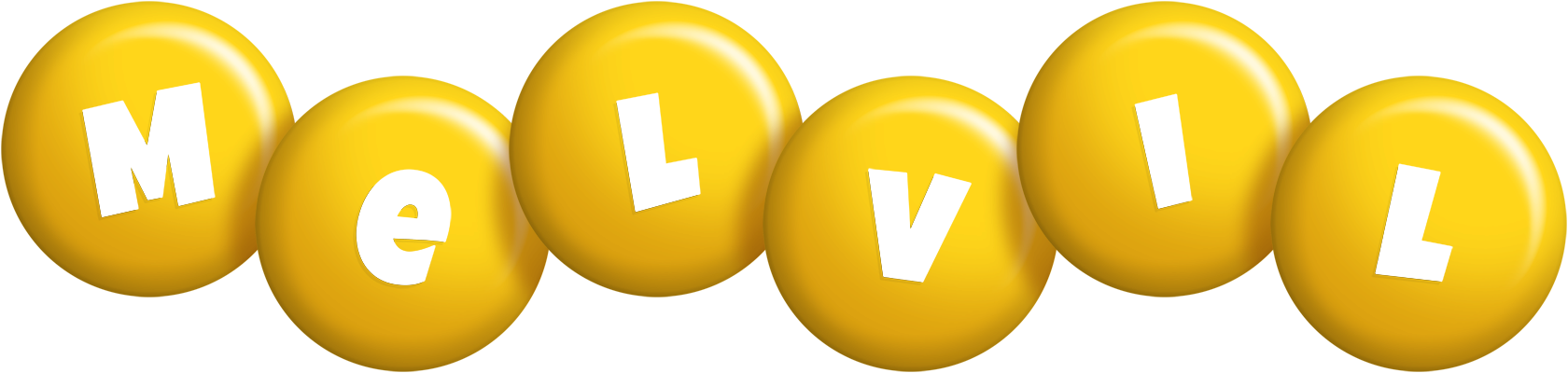 Melvil candy-yellow logo