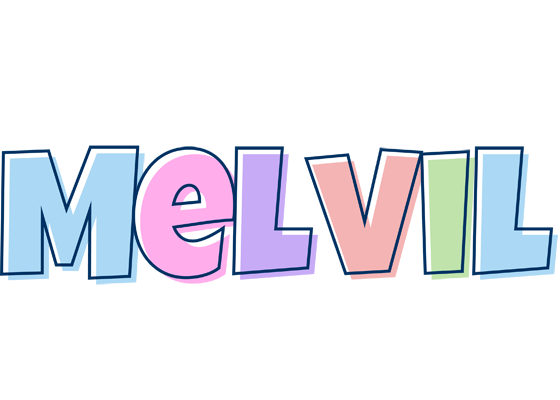 Melvil pastel logo