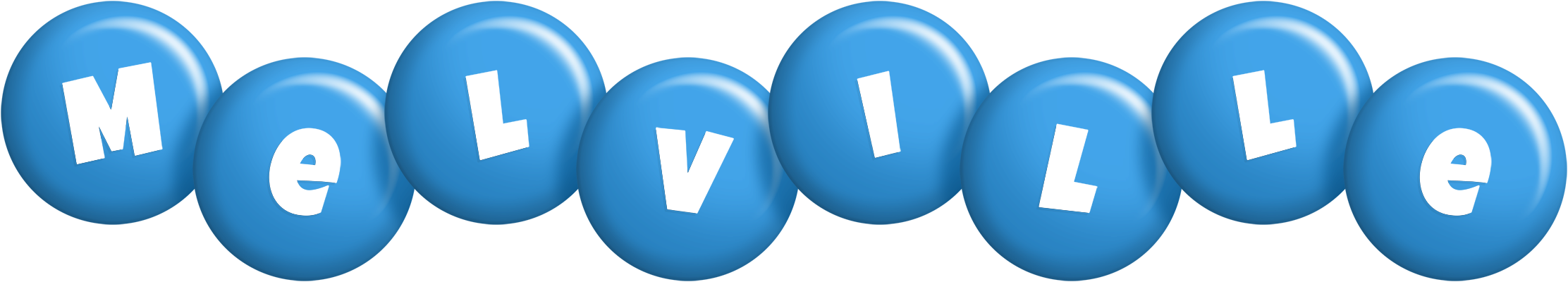 Melville candy-blue logo
