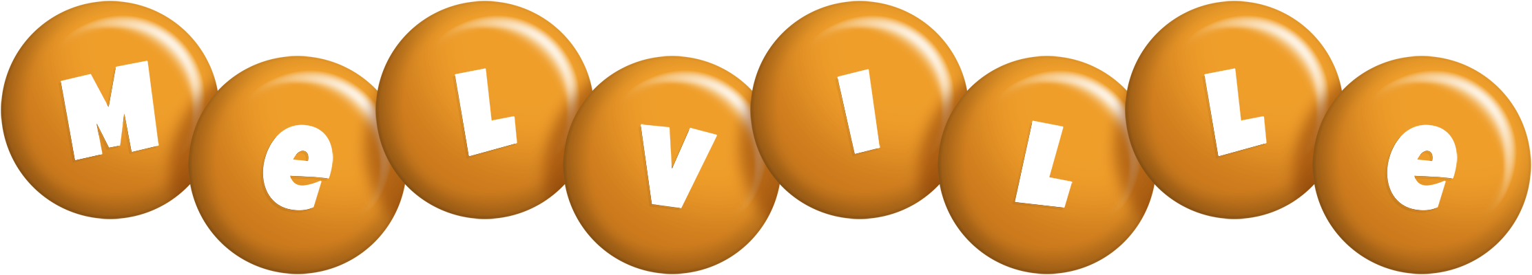 Melville candy-orange logo
