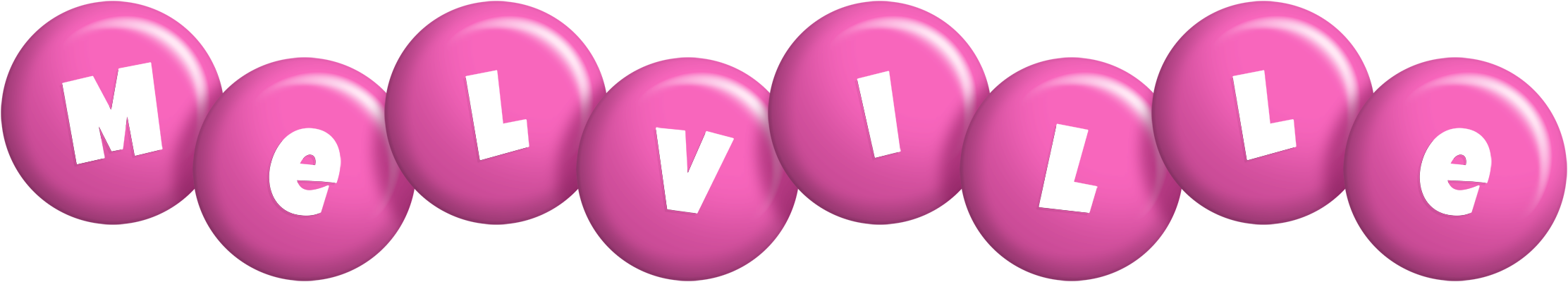Melville candy-pink logo