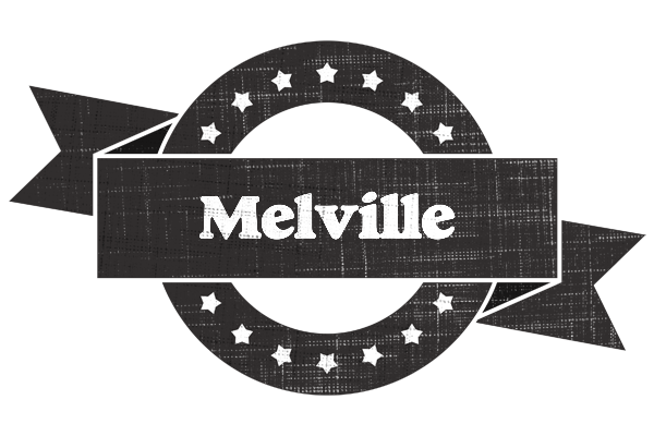 Melville grunge logo