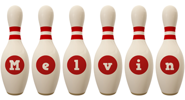 Melvin bowling-pin logo